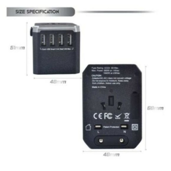 ⛔️SOLD⛔️ Universal Travel Adaptor 150+ Countries - Picture 12 of 13